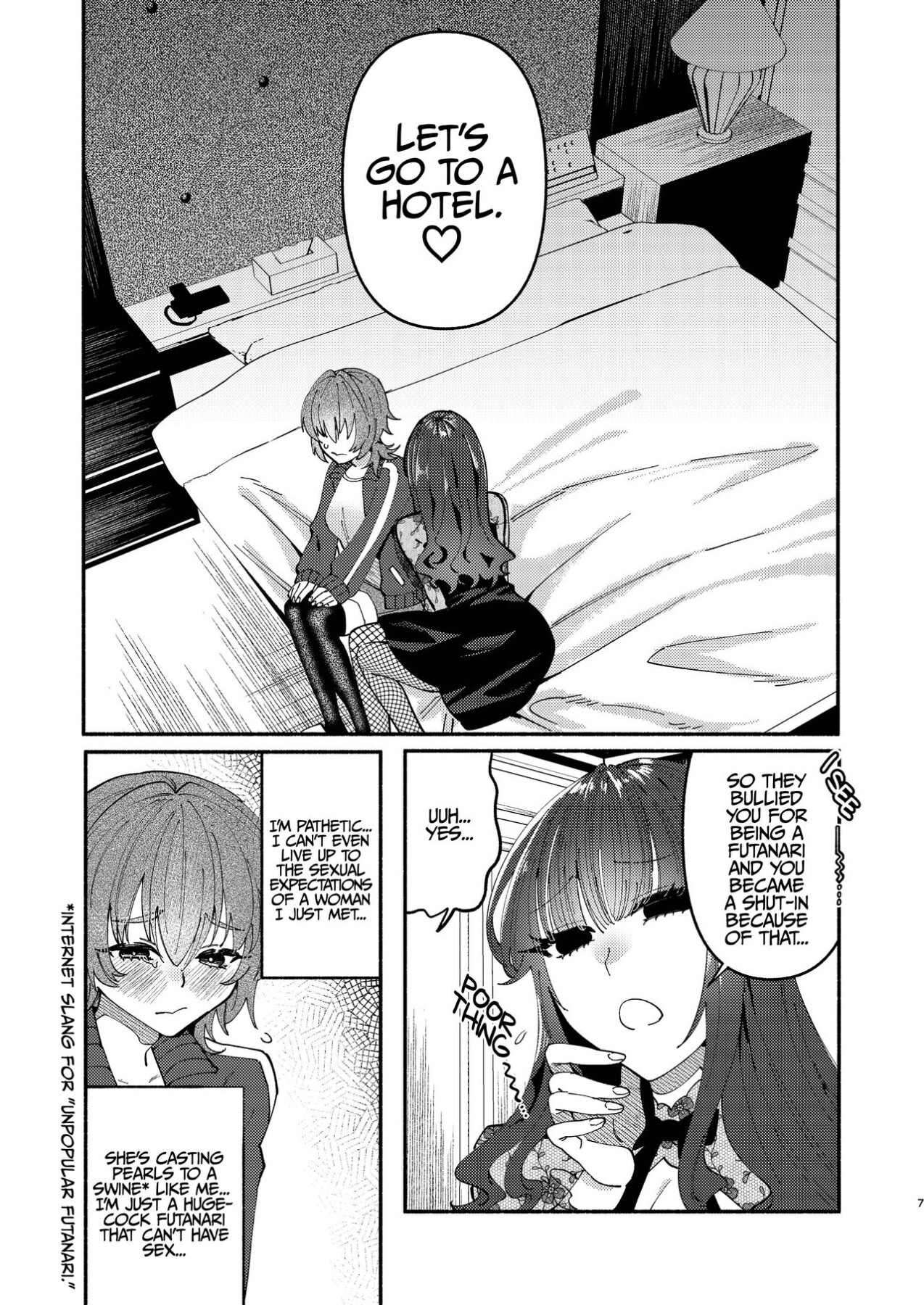 Hentai Manga Comic-A Futanari Gets Picked-Up, Deep-kissed, & Fucked Into Marriage By An Older Lady-Read-6